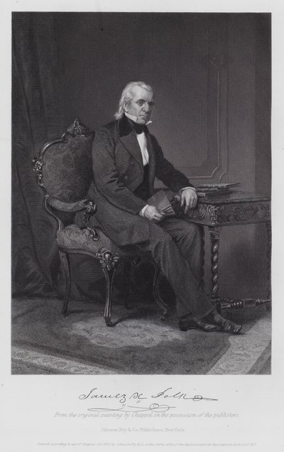 James Knox Polk von Alonzo (after) Chappel