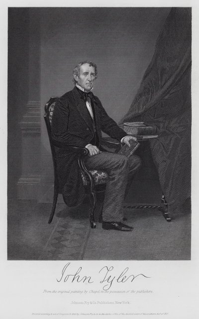 John Tyler (Gravur) von Alonzo (after) Chappel