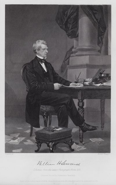 William Henry Seward (Gravur) von Alonzo (after) Chappel