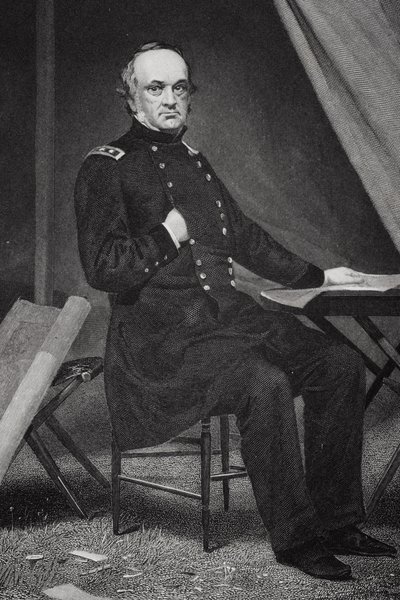 Porträt von Henry Wager Halleck (1815-72) von Alonzo Chappel
