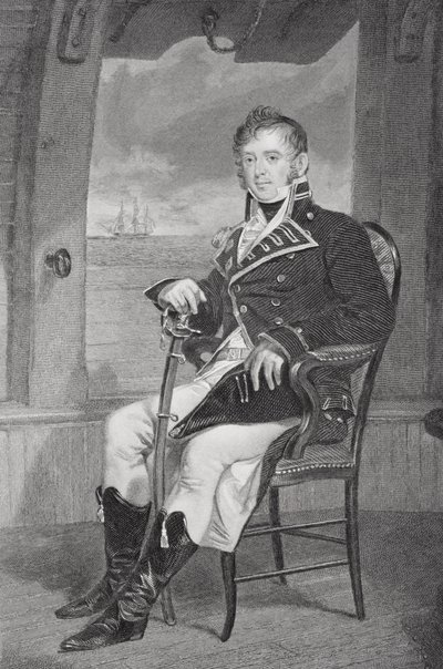 Porträt von James Lawrence (1781-1813) von Alonzo Chappel