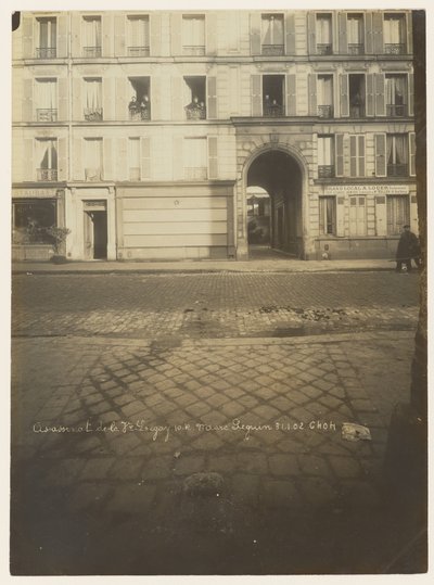 Ansicht des Gebäudes von außen von Alphonse Bertillon