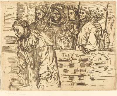 Bogenschützen Les archers, 1862 von Alphonse Legros