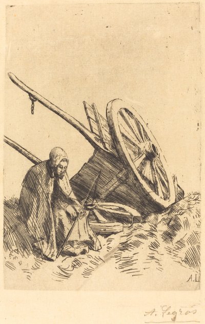 Zerbrochener Wagen von Alphonse Legros