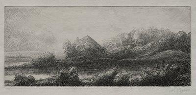 Hütte im Sumpf von Alphonse Legros