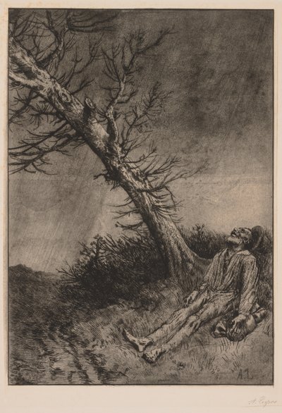 Tod des Vagabunden von Alphonse Legros