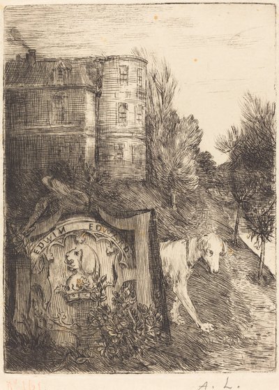 Ex-Libris Edwin Edwards von Alphonse Legros