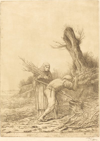 Bündelmacher (Les faiseurs de fagots) von Alphonse Legros