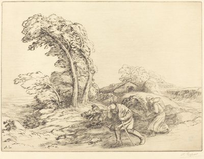 Windstoß Un coup de vent von Alphonse Legros
