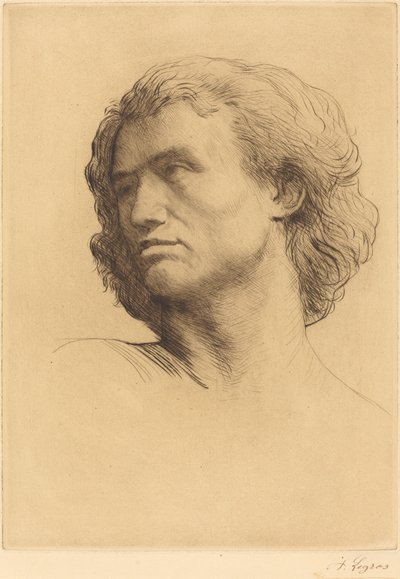 Kopf eines Mannes von Alphonse Legros