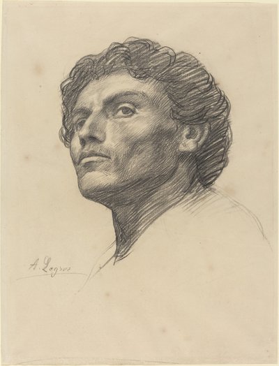 Kopf eines Mannes von Alphonse Legros