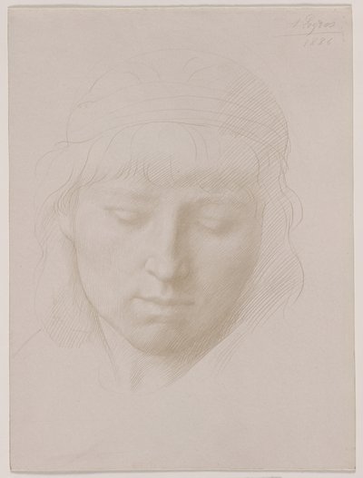 Kopf eines Mannes von Alphonse Legros