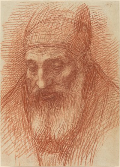 Kopf eines Priesters von Alphonse Legros