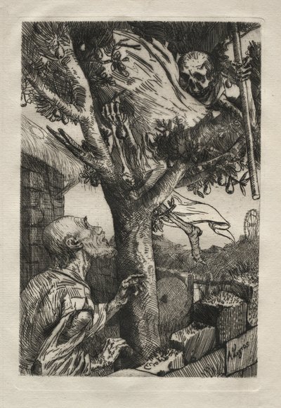 Der Tod im Birnbaum von Alphonse Legros