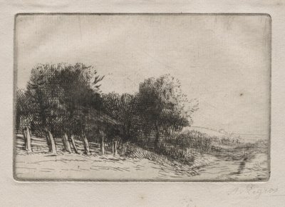 Landschaft Un Paysage von Alphonse Legros