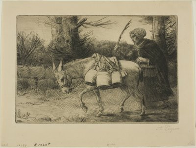 Milchmädchen von Alphonse Legros