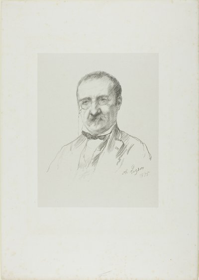 Porträt von Champfleury von Alphonse Legros