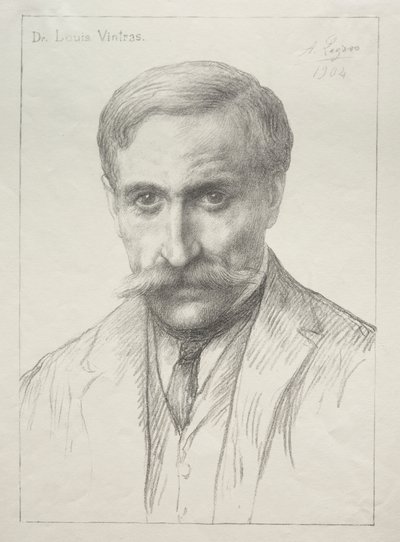 Porträt von Dr. Louis Vintras von Alphonse Legros