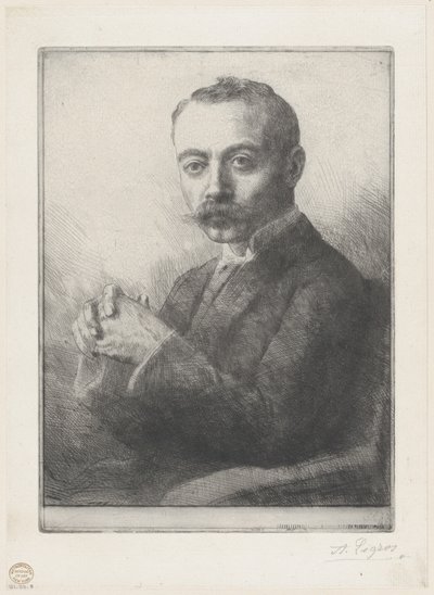 Porträt von Edward D. Adams, 1892 von Alphonse Legros