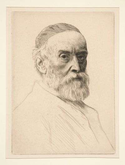 Porträt von G.F. Watts (R.A.) von Alphonse Legros