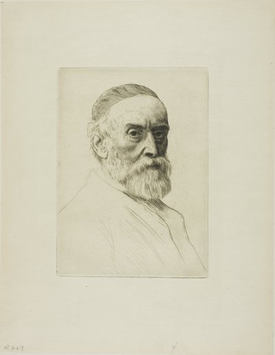 Porträt von G. F. Watts von Alphonse Legros