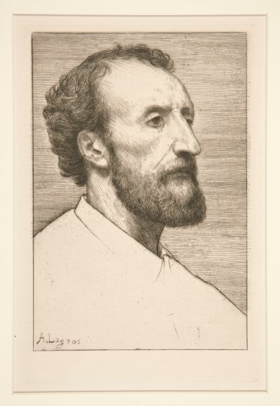 Porträt von Jules Dalou von Alphonse Legros