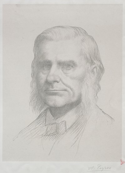 Porträt von Thomas Huxley, 2. Platte von Alphonse Legros