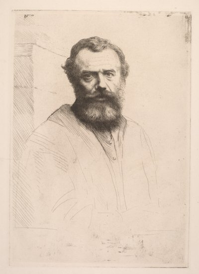Selbstporträt Dritte Platte von Alphonse Legros