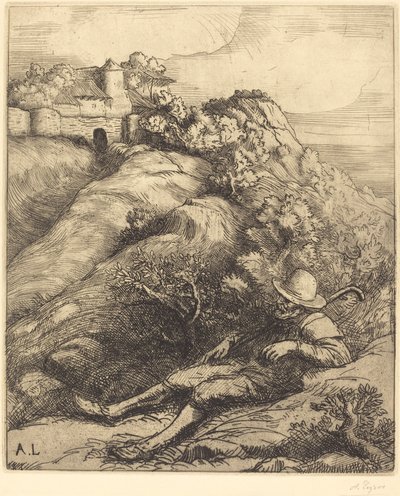 Schlafender Hirte von Alphonse Legros