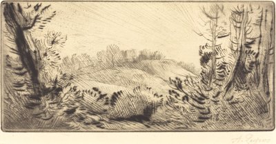 Kleiner Hügel Le coteau von Alphonse Legros
