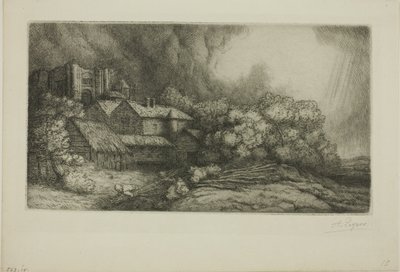 Der Abteihof von Alphonse Legros