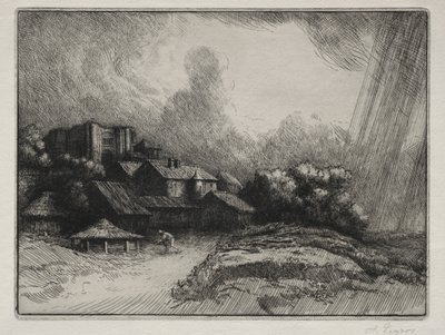 Der Abteihof von Alphonse Legros