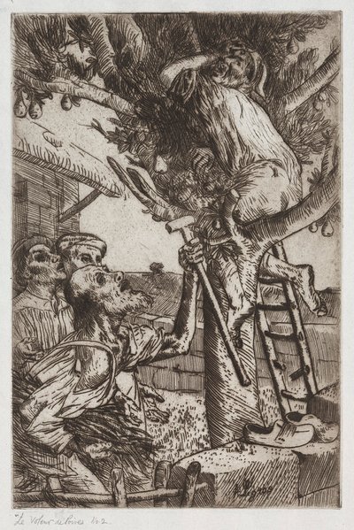 Der Birnendieb, Nr. 1, ca. 1890 von Alphonse Legros