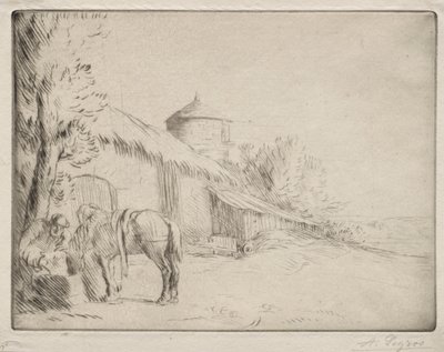 Der Wasserplatz (2. Platte) von Alphonse Legros