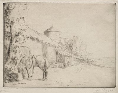 Der Wasserplatz 2. Platte von Alphonse Legros