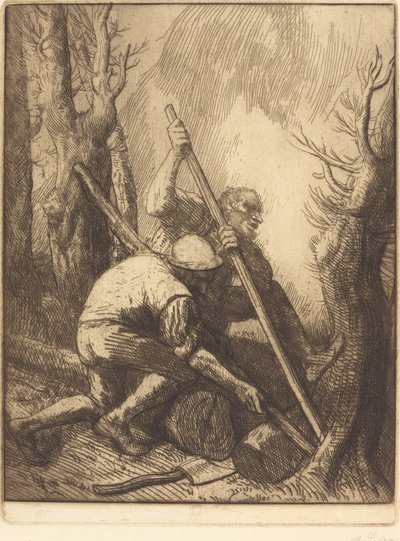 Holzfäller, 3. Platte Les bucherons von Alphonse Legros
