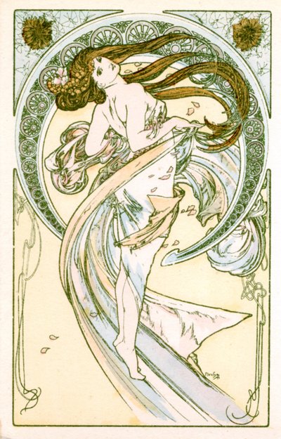 Tanzen von Alphonse Mucha