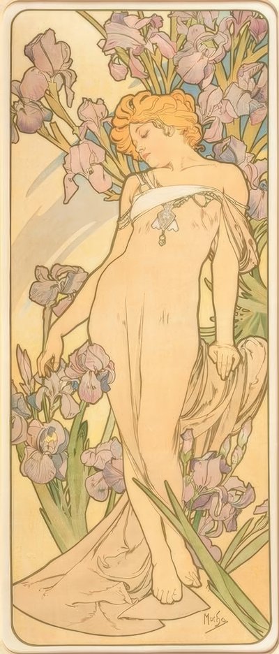 Die Iris von Alphonse Mucha