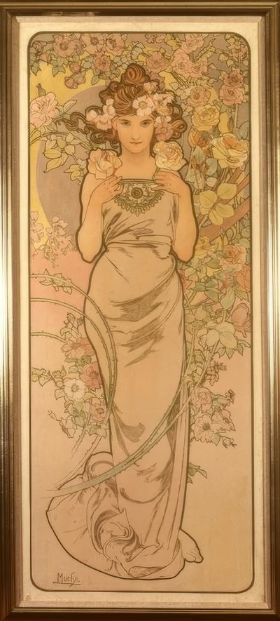 Die Rose von Alphonse Mucha