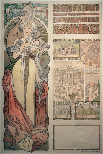 Österreich auf der Weltausstellung Paris 1900 von Alphonse Mucha