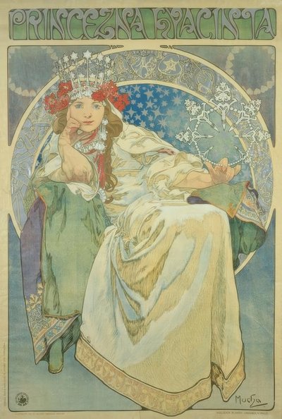 Prinzessin Hyacinta von Alphonse Mucha