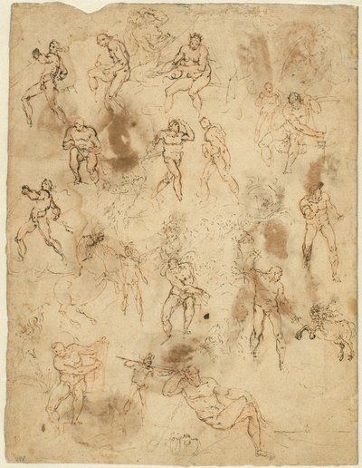 Studien von Figuren (verso) von Ambrogio Figino