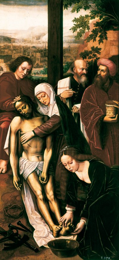 Pietà (Detail), ca. 1528 von Ambrosius Benson