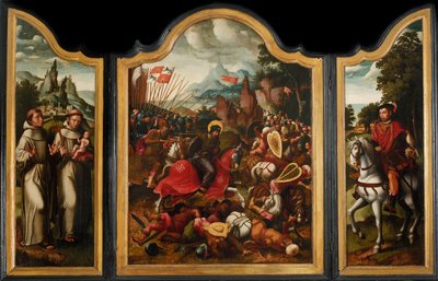 Die Schlacht von Clavijo von Ambrosius Benson