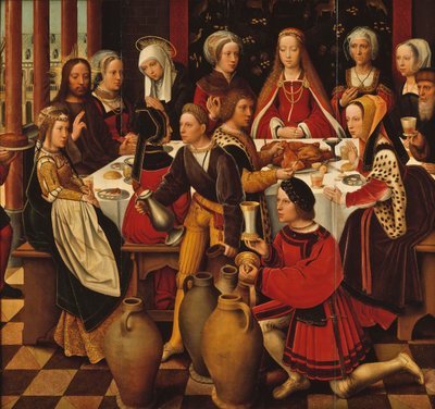 Die Hochzeit zu Kana, ca. 1530-50 von Ambrosius Benson