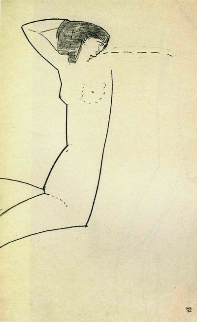 Anna Achmatowa, 1911 von Amedeo Modigliani