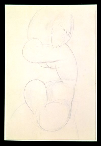 Sitzender weiblicher Akt von Amedeo Modigliani