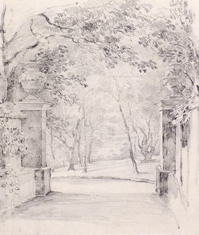 Blick vom Eingang zu Bromley, ca. 1810 von Amelia Long
