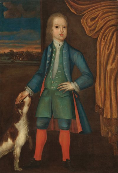 Junge im blauen Mantel von American 18th Century