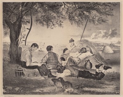 Mittagspause des Bauern von American 19th Century